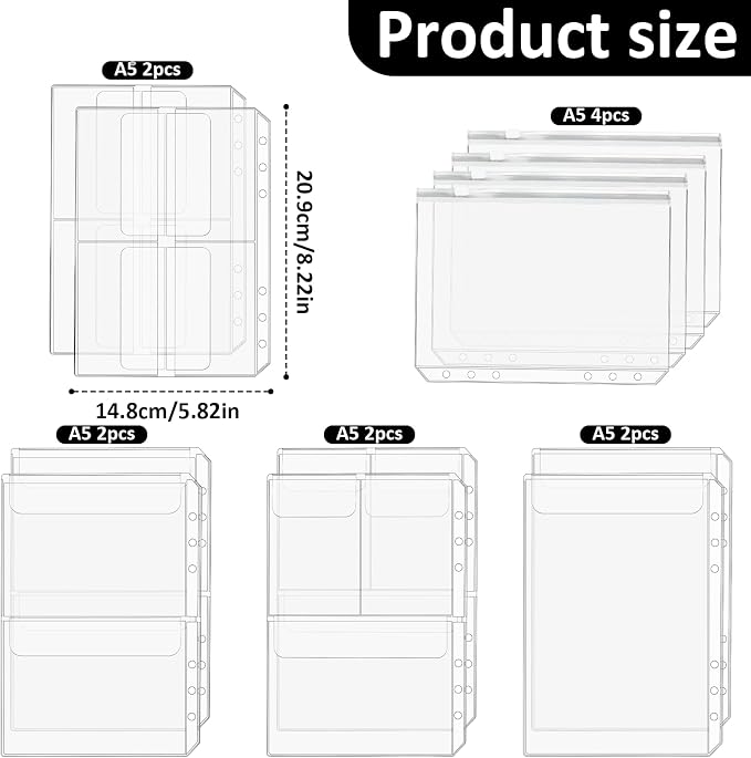 Premium Clear Binder Zipper Folders - Image 2