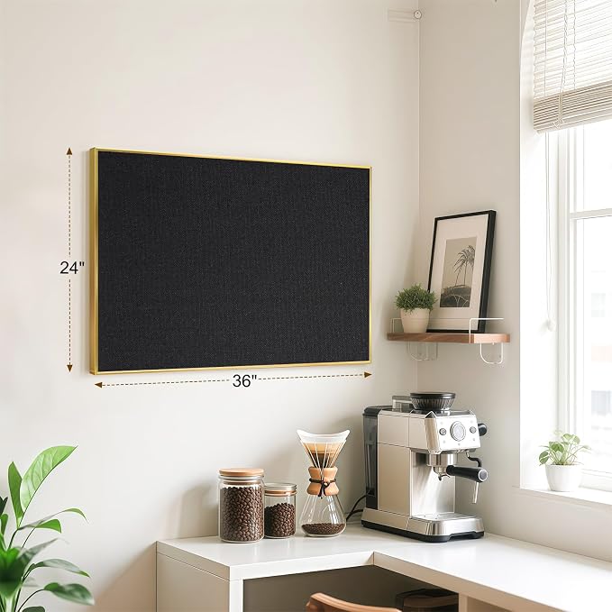 Fabric Bulletin Board, Upgraded Canvas Surface, Wall Mounted, - Image 6