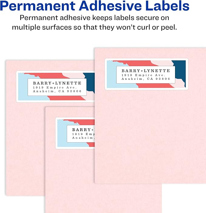 Avery Printable Shipping Labels, 20 Blank Address Labels - Image 3