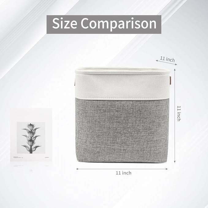 Bagnizer Collapsible Fabric Storage Cubes 11x11 Cube Storage Bins, 4 Pack - Image 7