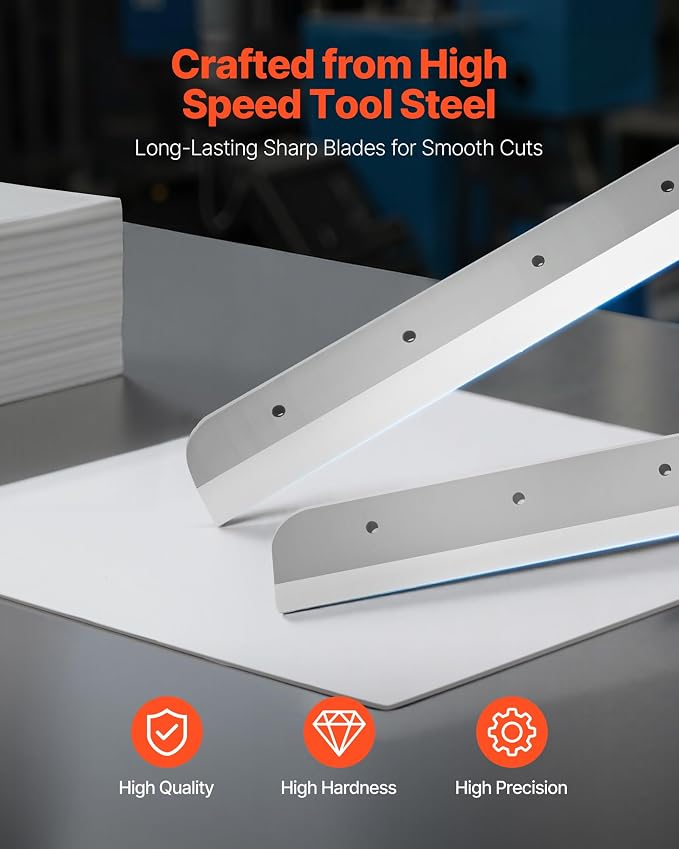 VEVOR Electric Paper Cutter, Heavy Duty Metal Paper Cutter Machine, 17.72 inch - Image 3
