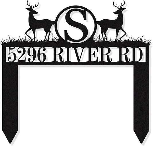 Personalized Metal Address Sign by HYTSIGN