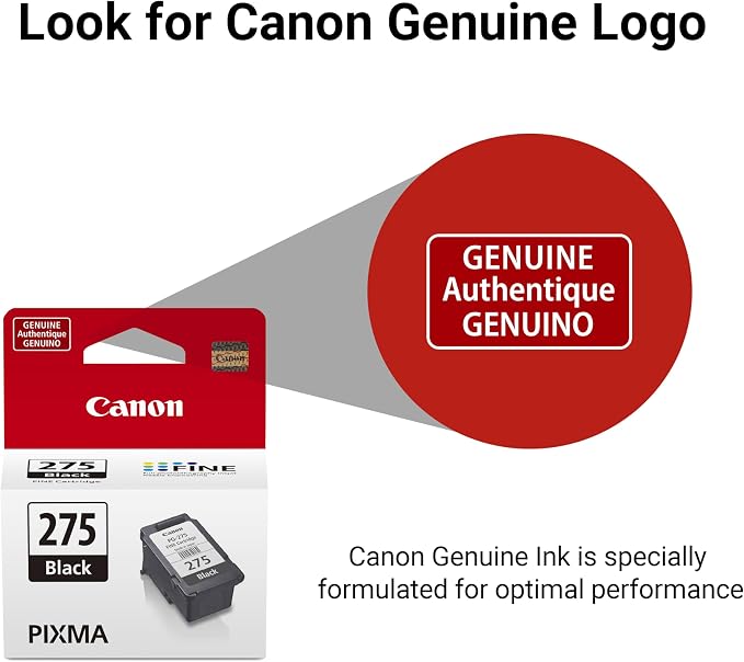 Canon PG-275 Genuine Black Ink Cartridge, Compatible - Image 4