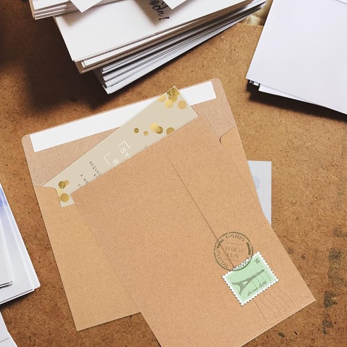 50 Pack Brown Kraft Envelopes, 5x7 Envelopes - Image 7