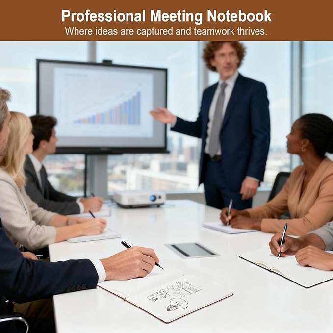 ViVin Lined Journal Notebooks for Professional Office Work, 192 Pages, Medium - Image 4