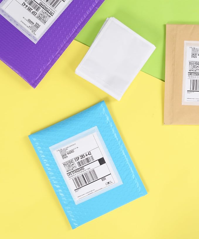 100 PCS 7.5"x 5.5" Clear Self-Adhesive Packing List Envelopes - Image 6