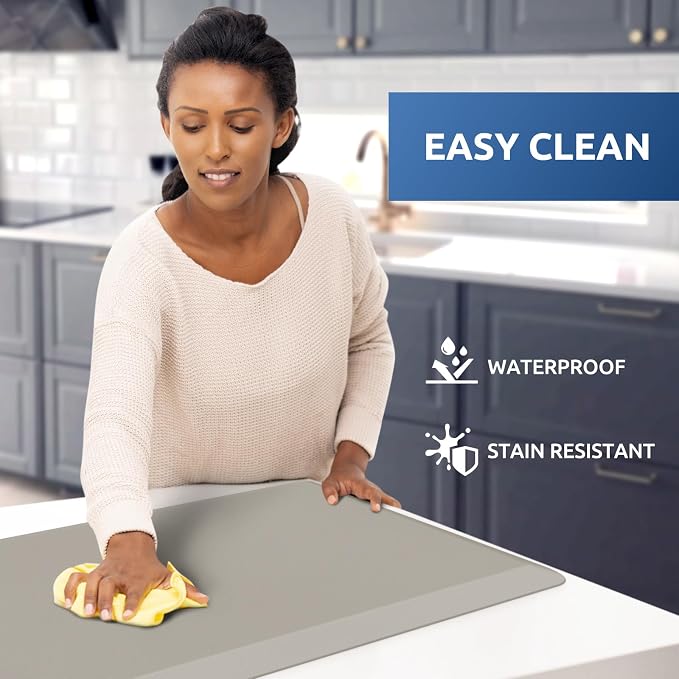 KitchenClouds Kitchen Mat Cushioned Anti Fatigue Rug 17.3"x28" Water Resistant - Image 3