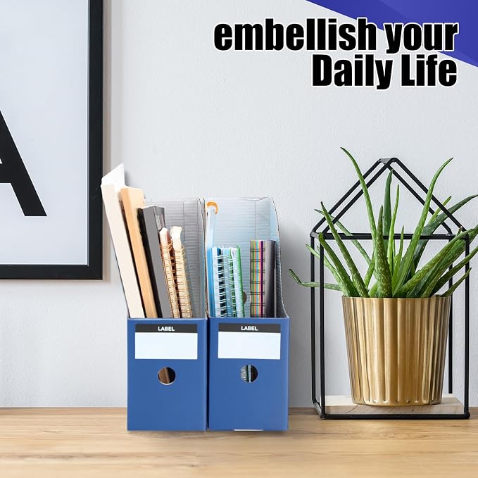 Thenshop 24 Pcs Cardboard Magazine File Holder Organizer, Desk File Organizer - Image 5