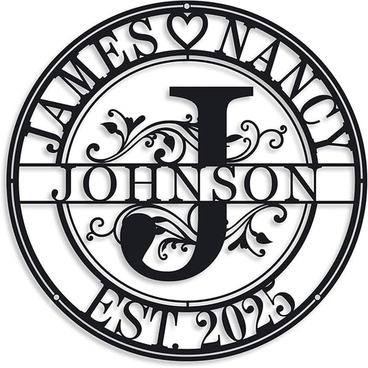 Personalized Family Name Sign Last Name Signs by ENFODREAM