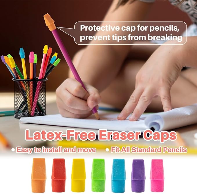Sukh Cap Erasers for Pencils Pulk - Image 4