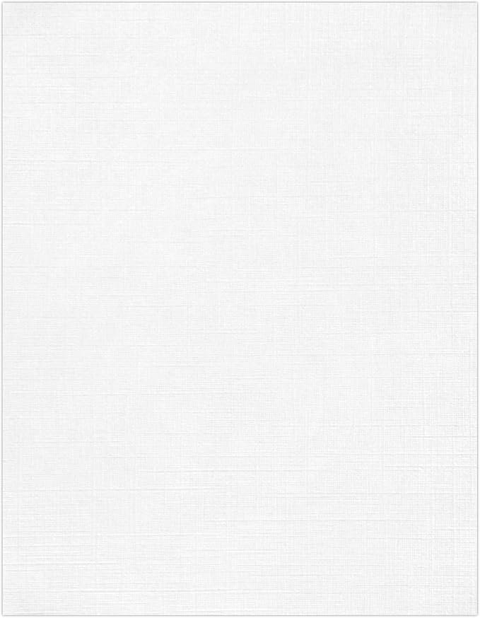LUXPaper 8.5" x 11" Classic Linen Paper | Letter Size | Avon Brilliant White | by LUXPaper