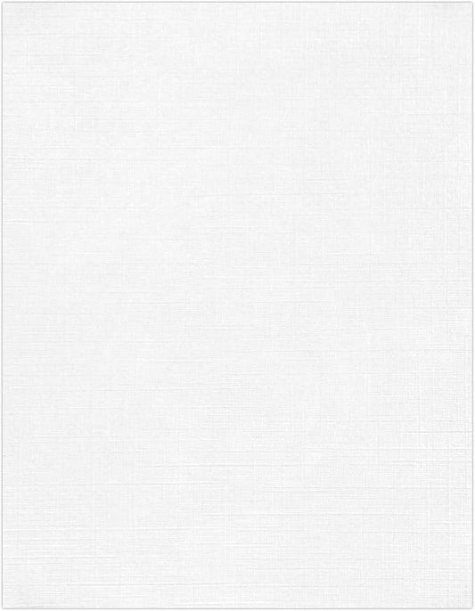 LUXPaper 8.5" x 11" Classic Linen Paper | Letter Size | Avon Brilliant White | by LUXPaper