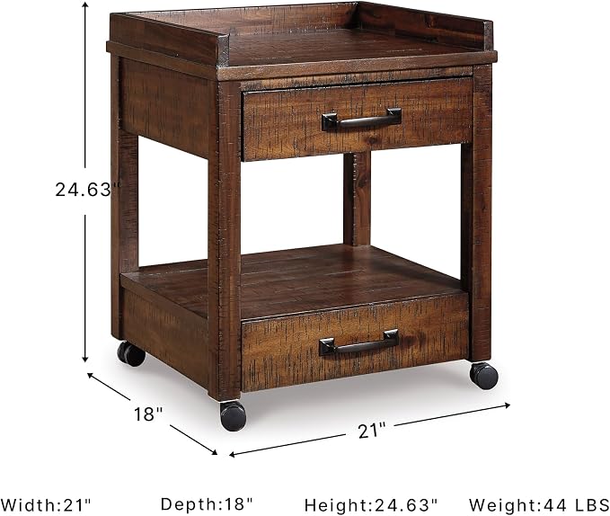 Signature Design by Ashley Baldridge Office Printer Stand, Electrical Outlets - Image 2