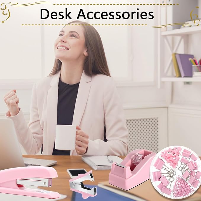 Office Supplies, Stapler and Tape Dispenser Set - Image 7