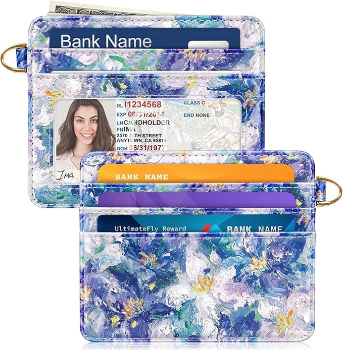 Slim Minimalist Front Pocket RFID Blocking Credit Card Holder Small Wallet Cute by Simikol