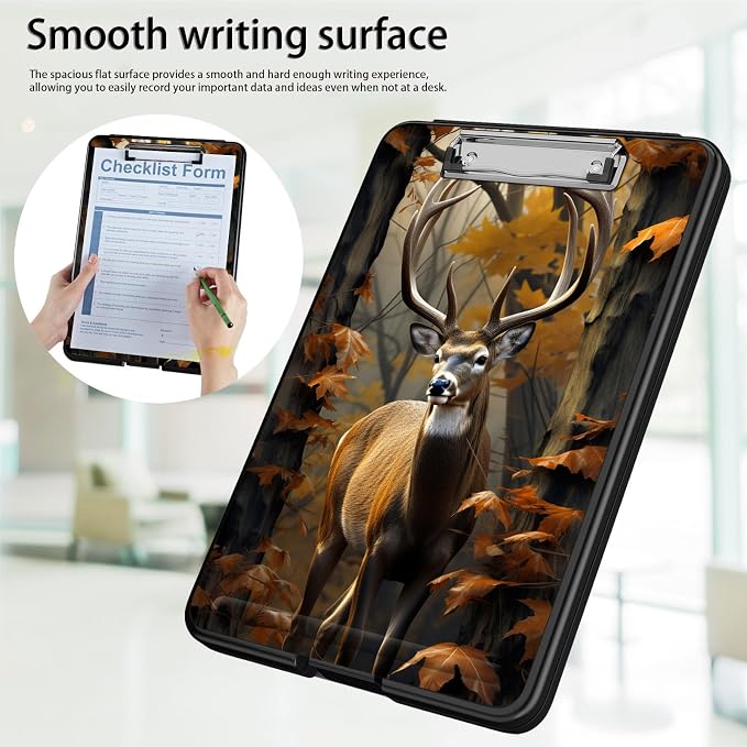 Clipboard with Storage, Office Supplies Nursing Clipboards Folder with Pen - Image 5