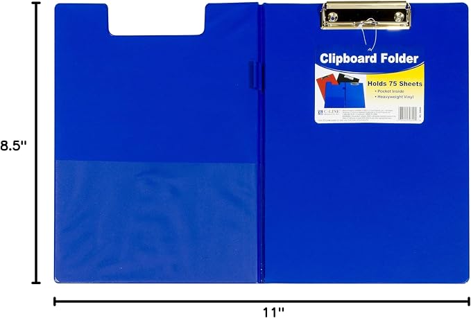 C-Line Clipboard Folder, Letter Size, Holds up to 75 Sheets, 1 Clipboard - Image 6