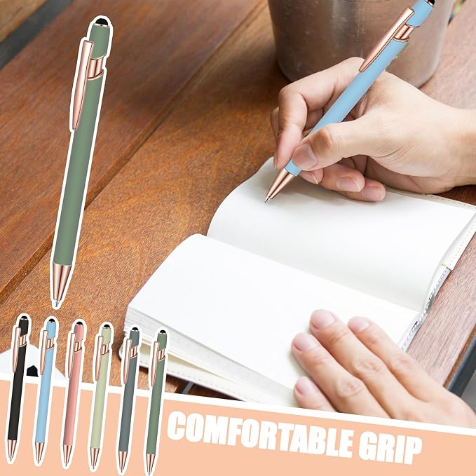 6 Pcs Blue Ink Ballpoint Pen - Image 5