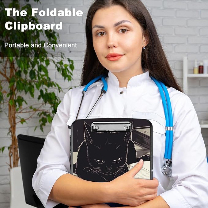 Clipboard with Storage, Heavy Duty Plastic Storage Clipboard with Low Profile - Image 5