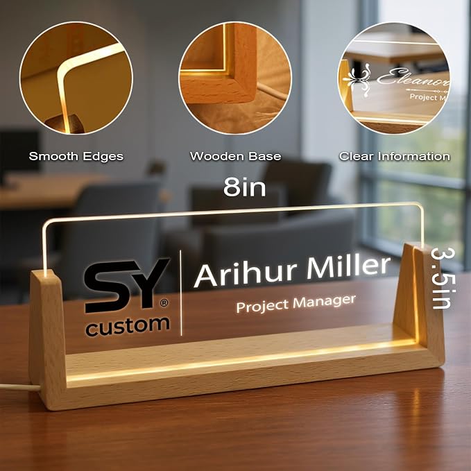 Custom Name Plate for Desk - Image 4