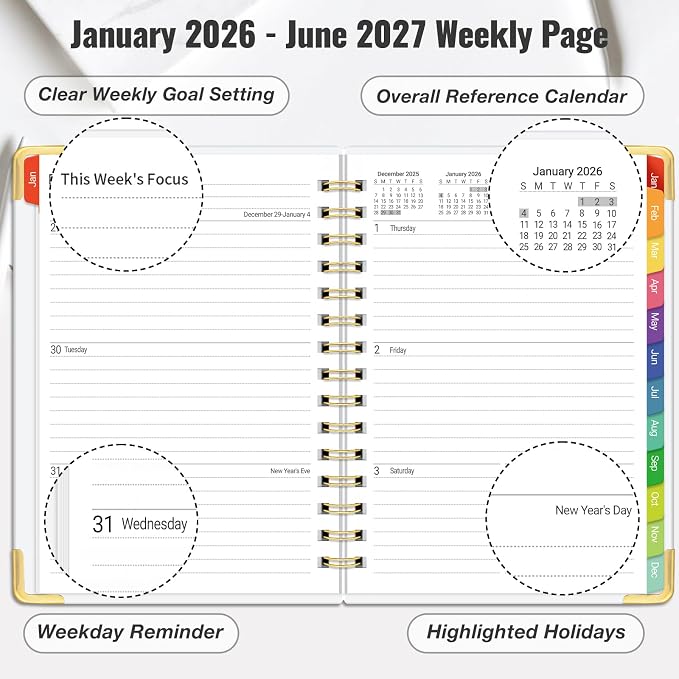 Daily Planner 2026-2027, 18 Month Planner - Image 5