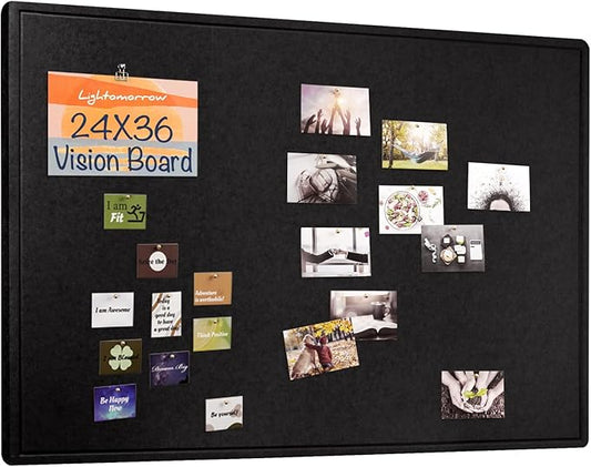 Vision Board 36x24, Thicken Felt Pin Board by Lightomorrow