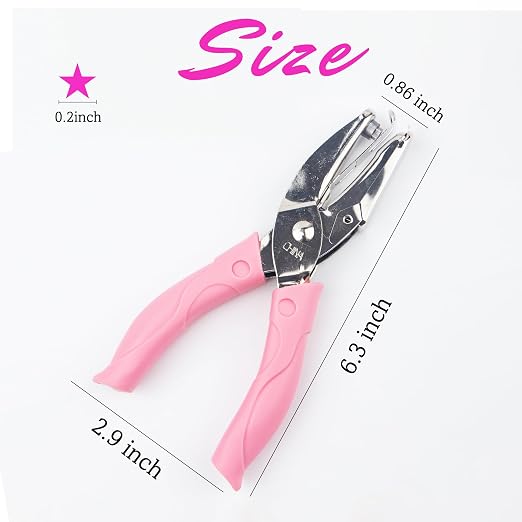 Star Shape Hole Handhold Single Paper Hole Punch - Image 2