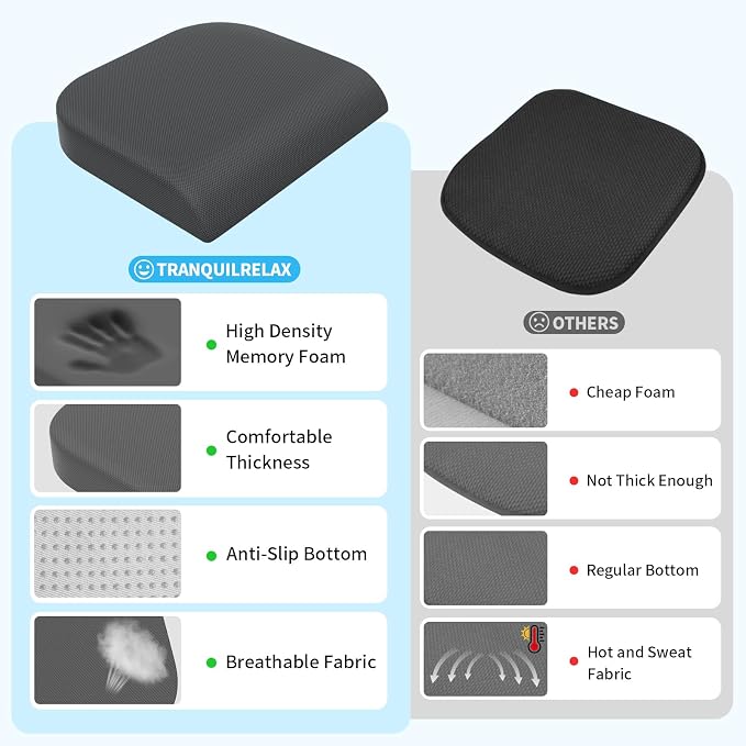 TranquilRelax Large Seat Cushion，Soft Foam Cushion - Image 5