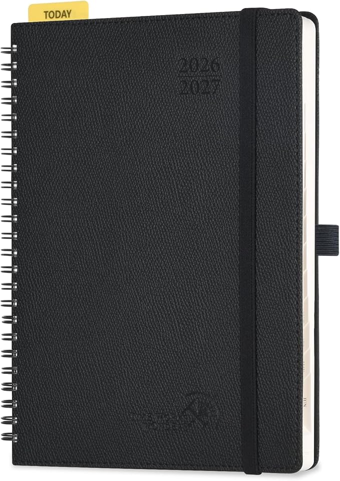 POPRUN 2026-2027 Academic Weekly Planner, 6.75" x 8.75" Horizontal Daily Book by POPRUN