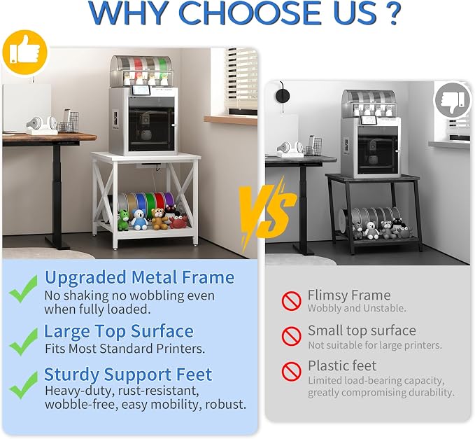 METYERRY Large Printer Stand - Image 9