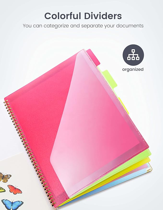 Mymazn Clipboard Folder with Notepad – 5-Pack Clipboard Folio with Storage & 10 - Image 6