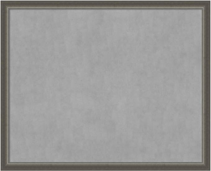 Amanti Art Silver Framed Magnetic Board 35x43 X-Large Vision Board by AmantiArt