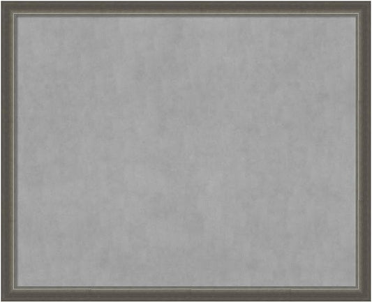 Amanti Art Silver Framed Magnetic Board 35x43 X-Large Vision Board by AmantiArt