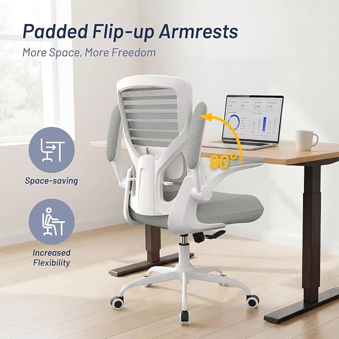 Office Chair for Long Hours & Back Pain Relief – 4" Molded Foam Cushion - Image 7