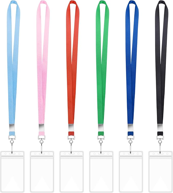 6 Pack Cruise Lanyard with ID Card Holder, Durable Lanyard with Waterproof ID by BESARME