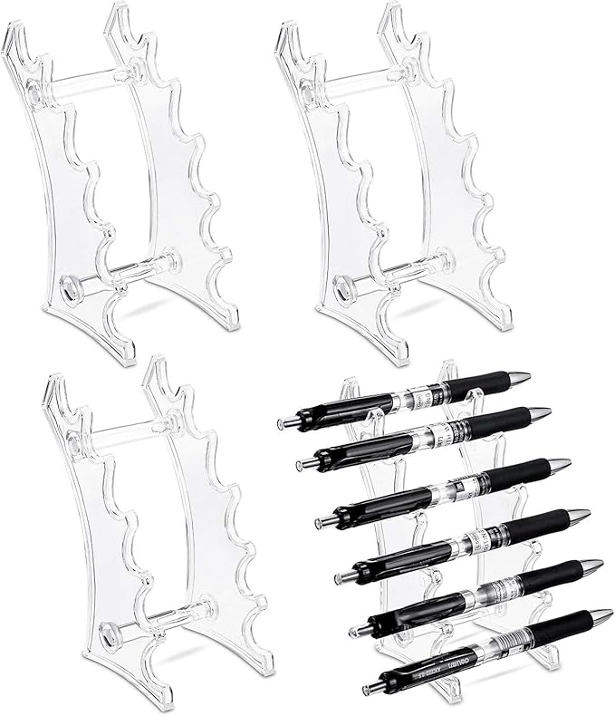 Outus Set of 4 Plastic Pen Holder 6-slots Display Stand Eyebrow Pen Stand by Outus