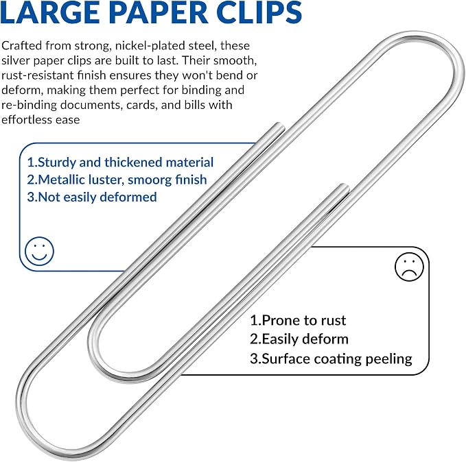 Jumbo Paper Clips, 2 Inch Paper Clip - Image 5