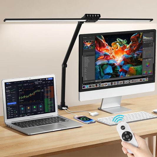 OUTON 29.5" LED Desk Lamp with Clamp by OUTON