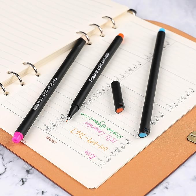 Dyvicl Journal Planner Pens Colored Pens, 100 Colors 0.4mm Fineliner Pen Set - Image 4