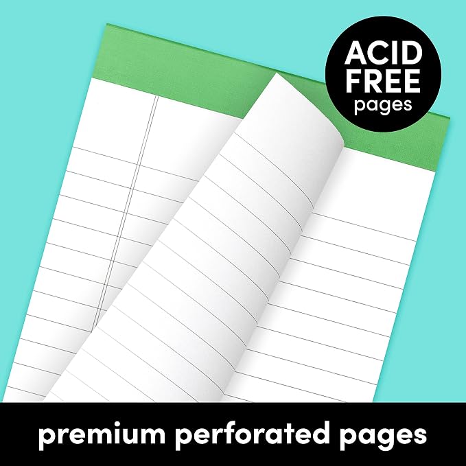 PAPERAGE Lined Legal Pads, 12 Pack Note Pads, 50 Sheets Each, Wide/Legal Ruled - Image 3