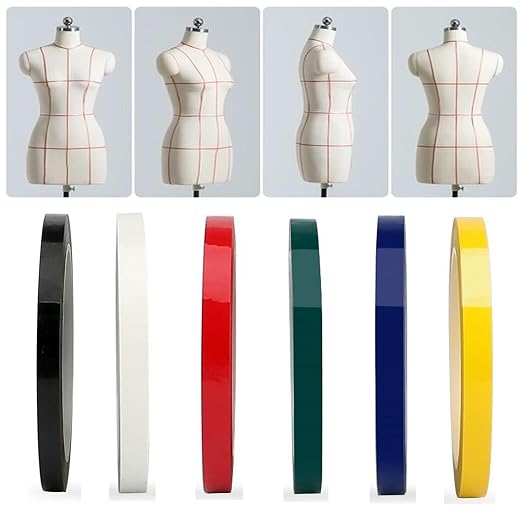 6pcs Lightning Whiteboard Pinstripe Tape Line, 108 Feet Long per Roll, Dry - Image 2