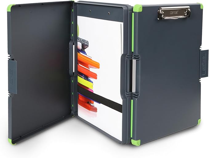 Dexas Duo Clipcase, Double Sided Clipboard Design, Portable Clipboards 13”x10” by Dexas