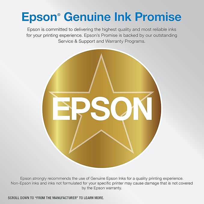 Epson EcoTank ET-3843 Wireless Color All-in-One Cartridge-Free Supertank Printer with Scanner, Copier, ADF and Ethernet-for The Ultimate Home Office, White-DeskLoop Office