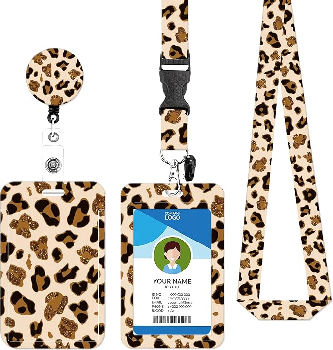 Badge Lanyard and ID Badge Holder, Retractable Badge Reels by BILLTEFUL