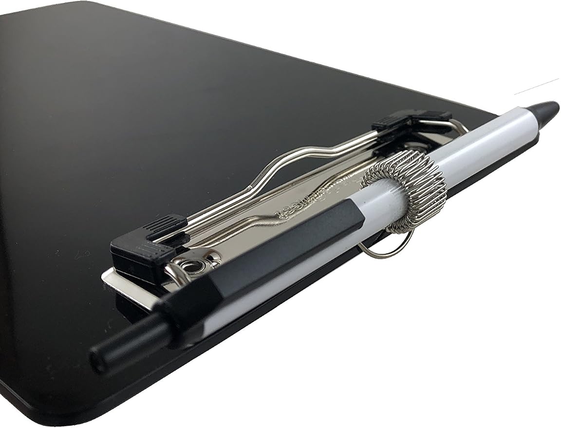 Trade Quest Small Memo Clipboard 6'' x 9'' Pen Holder Clip Plastic - Image 6