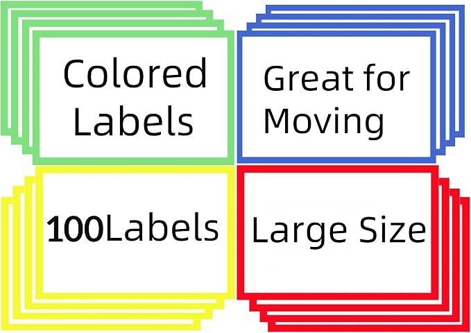 6" x 4" Large Moving Labels for Boxes, Packing Supplies for Moving Color Coded - Image 8