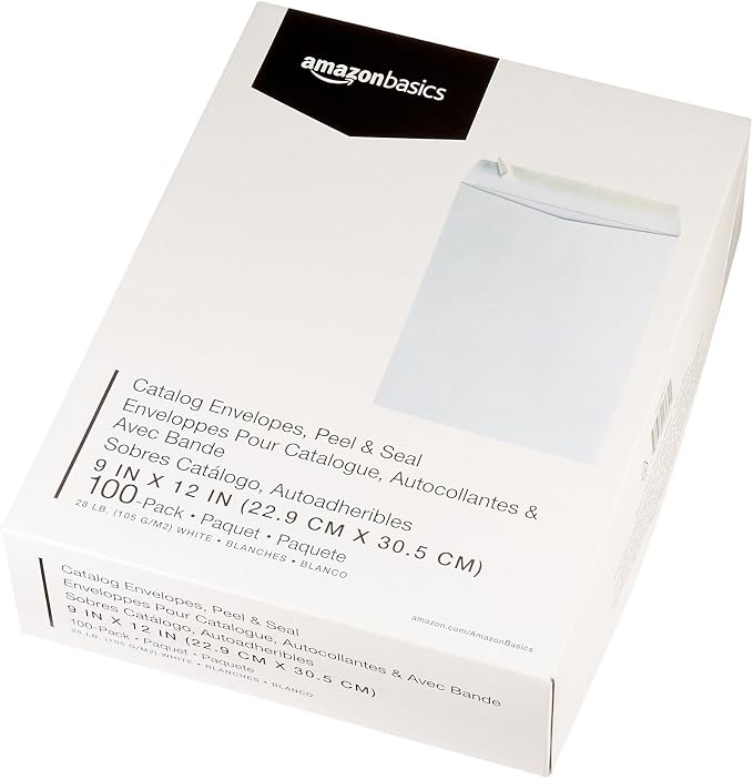 Amazon Basics Catalog Mailing Envelopes, Peel and Seal, 9x12 Inch, Strong - Image 7