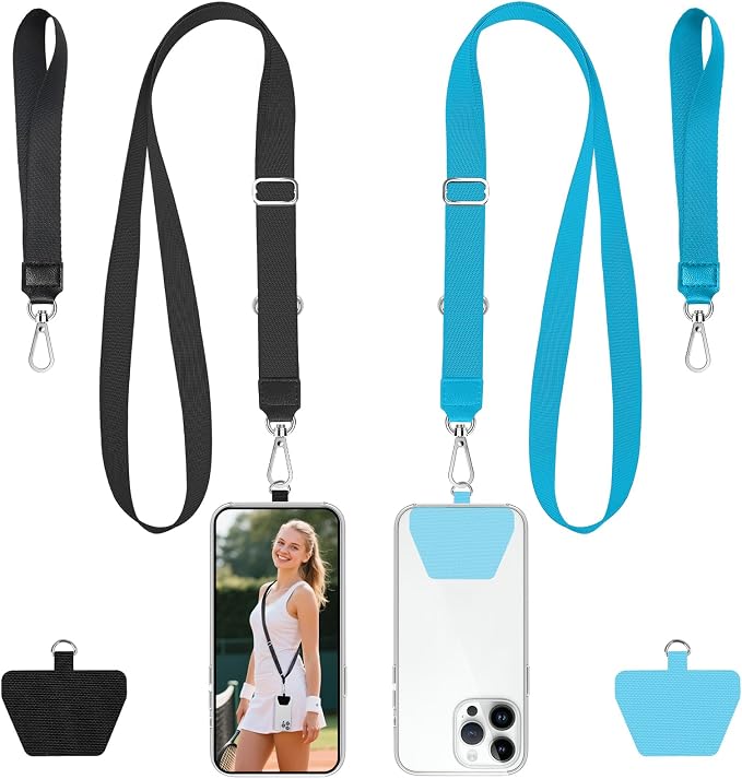 takyu Phone Lanyard, 2 Pack Adjustable Anti-Drop Neck/Wrist Strap by Takyu