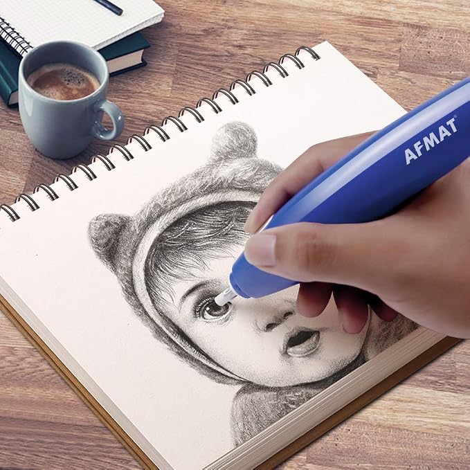 Electric Eraser, 140 Eraser Refills, Electric Pencil Eraser Rechargeable - Image 7