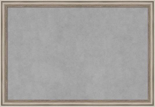 Amanti Art Silver Framed Magnetic Board 18x26 Medium Vision Board by AmantiArt